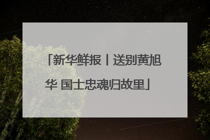 新华鲜报丨送别黄旭华 国士忠魂归故里