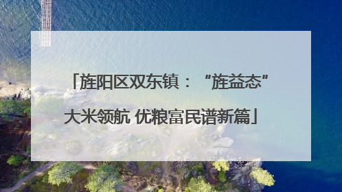 旌阳区双东镇：“旌益态”大米领航 优粮富民谱新篇