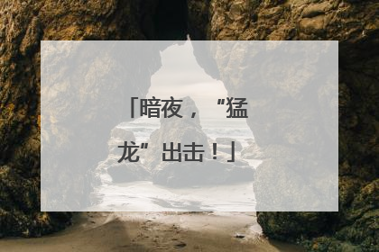 暗夜，“猛龙”出击！