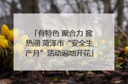 有特色 聚合力 掀热潮 菏泽市“安全生产月”活动遍地开花