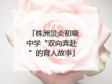 株洲景炎初级中学“双向奔赴”的育人故事