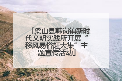 梁山县韩岗镇新时代文明实践所开展“移风易俗赶大集”主题宣传活动