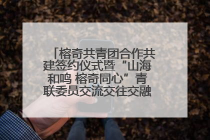 榕奇共青团合作共建签约仪式暨“山海和鸣 榕奇同心”青联委员交流交往交融活动在福州举行