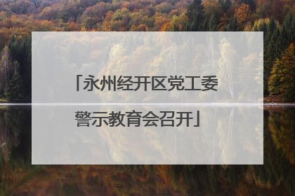 永州经开区党工委警示教育会召开