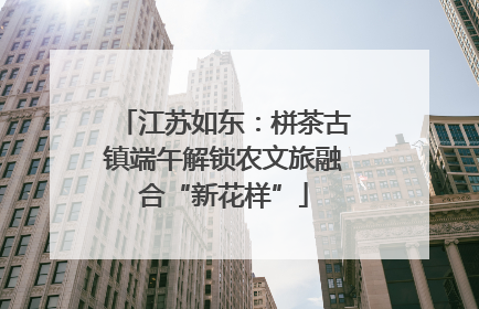 江苏如东：栟茶古镇端午解锁农文旅融合“新花样”