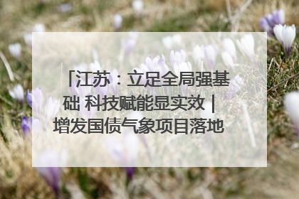 江苏：立足全局强基础 科技赋能显实效｜增发国债气象项目落地见效系列报道