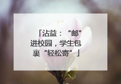 沾益：“邮”进校园，学生包裹“轻松寄”
