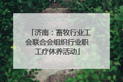 济南：畜牧行业工会联合会组织行业职工疗休养活动