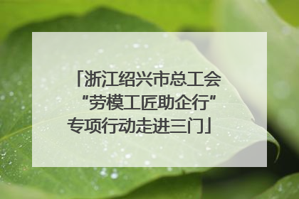 浙江绍兴市总工会“劳模工匠助企行”专项行动走进三门