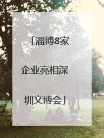 淄博8家企业亮相深圳文博会