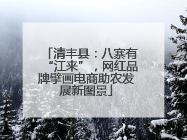 清丰县：八寨有“江来”，网红品牌擘画电商助农发展新图景