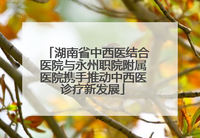 湖南省中西医结合医院与永州职院附属医院携手推动中西医诊疗新发展