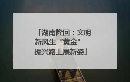 湖南隆回：文明新风生“黄金” 振兴路上展新姿