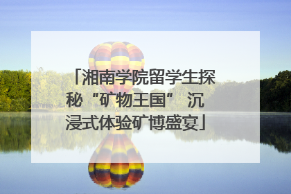湘南学院留学生探秘“矿物王国” 沉浸式体验矿博盛宴