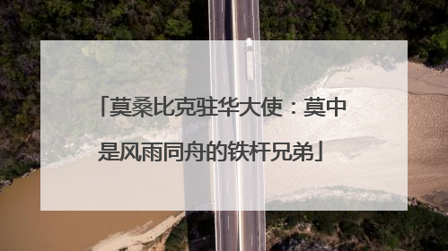 莫桑比克驻华大使：莫中是风雨同舟的铁杆兄弟