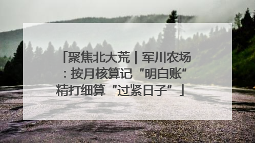 聚焦北大荒｜军川农场：按月核算记“明白账”精打细算“过紧日子”