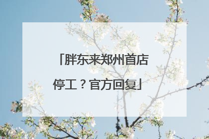 胖东来郑州首店停工？官方回复