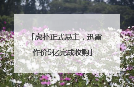 虎扑正式易主，迅雷作价5亿完成收购