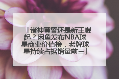 诸神黄昏还是新王崛起？闲鱼发布NBA球星商业价值榜，老牌球星持续占据销量前三