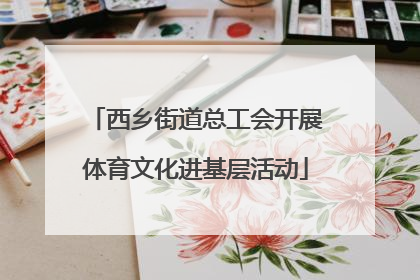 西乡街道总工会开展体育文化进基层活动