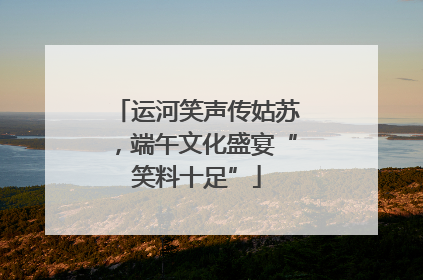 运河笑声传姑苏，端午文化盛宴“笑料十足”
