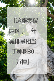 这座零碳园区,一年减排量相当于种树30万棵
