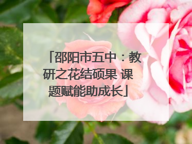 邵阳市五中：教研之花结硕果 课题赋能助成长
