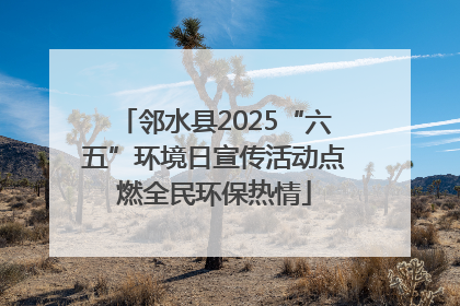 邻水县2025“六五”环境日宣传活动点燃全民环保热情