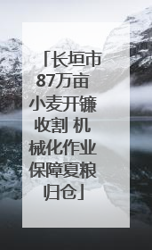 长垣市87万亩小麦开镰收割 机械化作业保障夏粮归仓