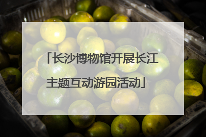 长沙博物馆开展长江主题互动游园活动