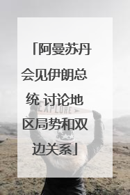 阿曼苏丹会见伊朗总统 讨论地区局势和双边关系