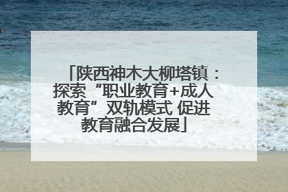 陕西神木大柳塔镇：探索“职业教育+成人教育”双轨模式 促进教育融合发展