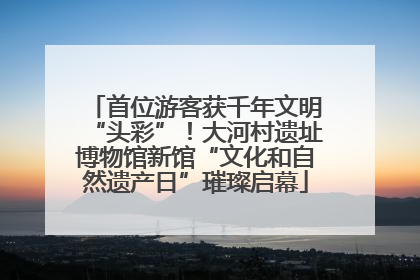 首位游客获千年文明“头彩”！大河村遗址博物馆新馆“文化和自然遗产日”璀璨启幕