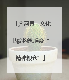 齐河县：文化书院构筑群众“精神粮仓”