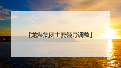 龙煤集团主要领导调整