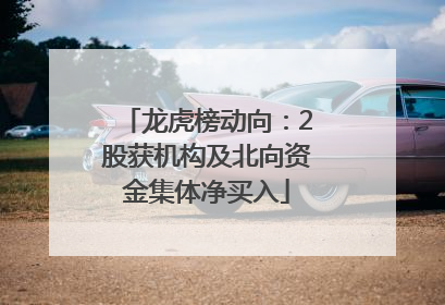 龙虎榜动向：2股获机构及北向资金集体净买入