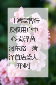 鸿蒙智行授权用户中心·菏泽黄河东路｜菏泽首店盛大开业