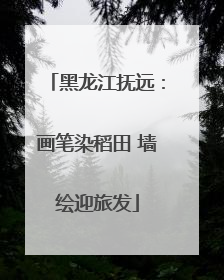 黑龙江抚远：画笔染稻田 墙绘迎旅发