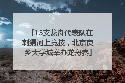 15支龙舟代表队在刺猬河上竞技，北京良乡大学城举办龙舟赛