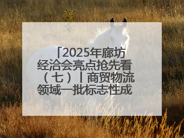 2025年廊坊经洽会亮点抢先看（七）丨商贸物流领域一批标志性成果将集中发布